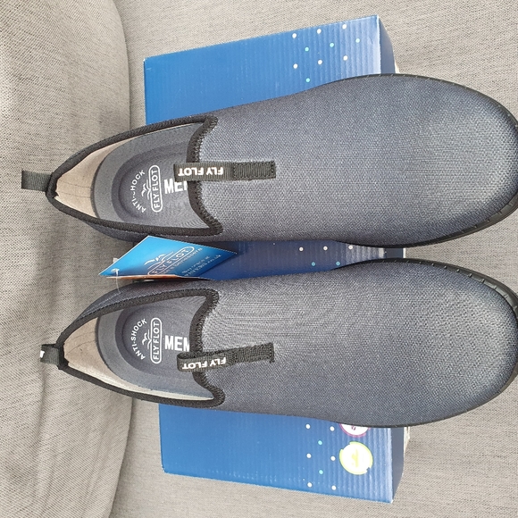 Flyflot Bnib Fly35061 Black Lightweight Slip On Shoes Men Uk9 - Picture 2 of 10